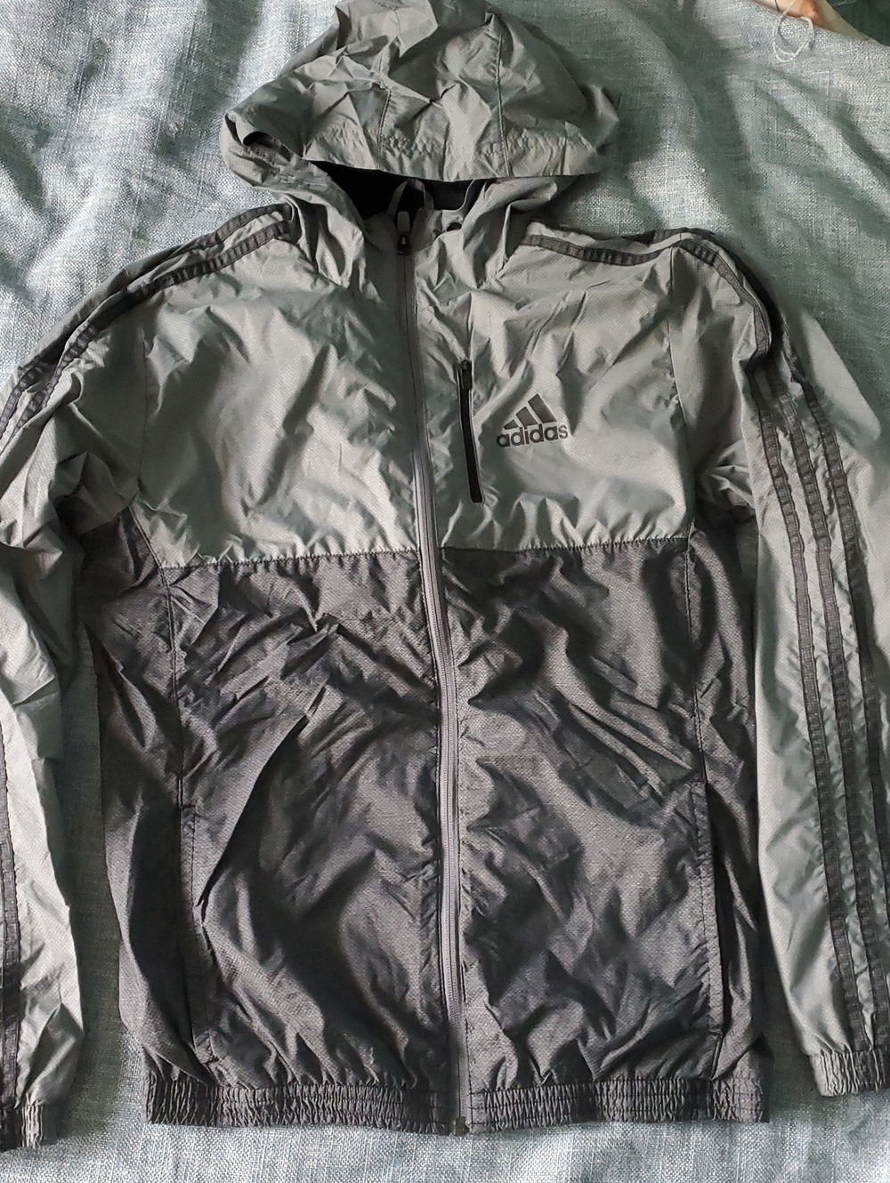 Adidas Women's Gray Windbreaker